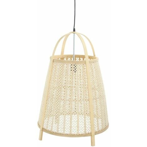 Lampadario DKD Home Decor 47 x 47 x 64 cm Naturale Crema 50 W