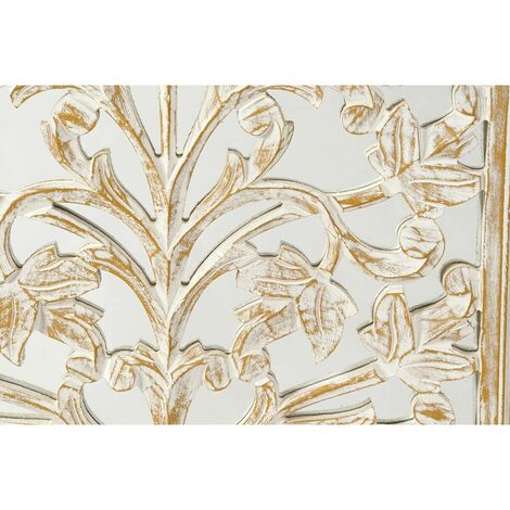 Decorazione da Parete DKD Home Decor 45 x 2 x 89 cm Finitura invecchiata  Bianco Romantico