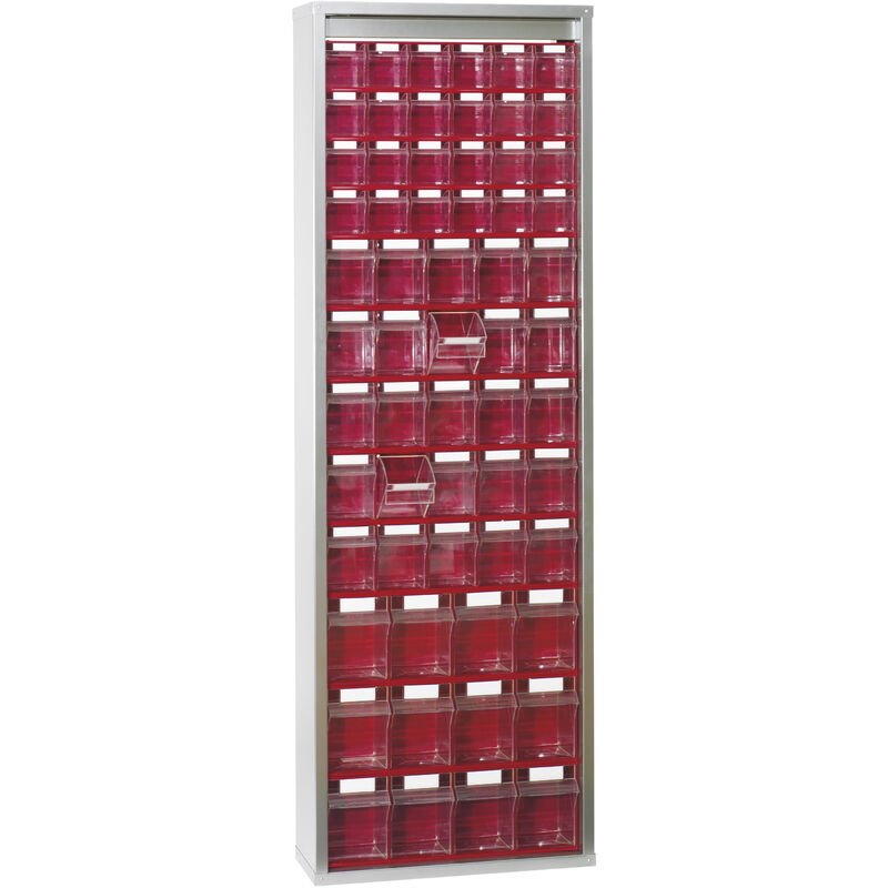 Scaffale portaminuteria completo MADIA MP200- Rosso - Mobil Plastic