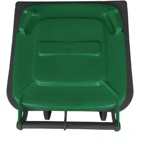 BIDONE CARELLATO GRIGIO-VERDE 120lt