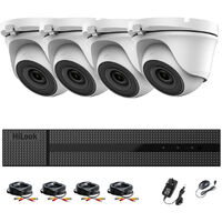 HIKVISION HILOOK 4CH CCTV KIT DVR 1080P & 4X 2.0MP FULL HD 1080P WHITE DOME CCTV CAMERAS IR 20M NIGHT VISION REMOTE VIEW EASY P2P SECURITY CAMERA SYSTEM (NO HDD PRE-INSTALLED)