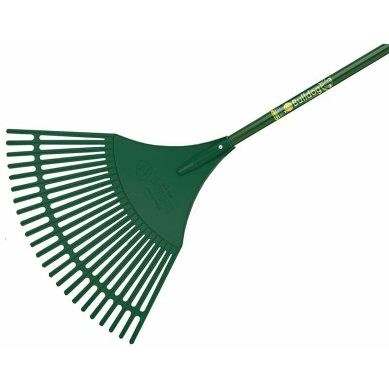 Bulldog Evergreen Plastic Leaf Rake Aluminium Shaft