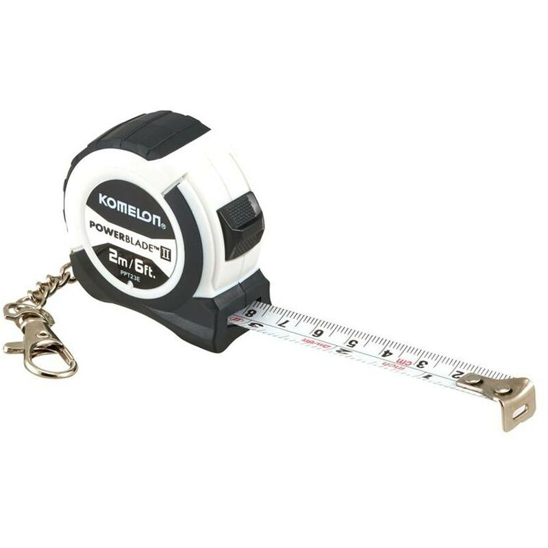 Komelon PowerBlade II Pocket Key Ring Tape 2m/6ft (Width 13mm) KOM2MKRT