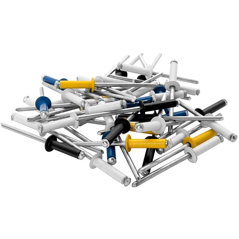 Rapid Automotive Rivets 4 x 16mm 4 Colours Blister of 32 RPD5000403