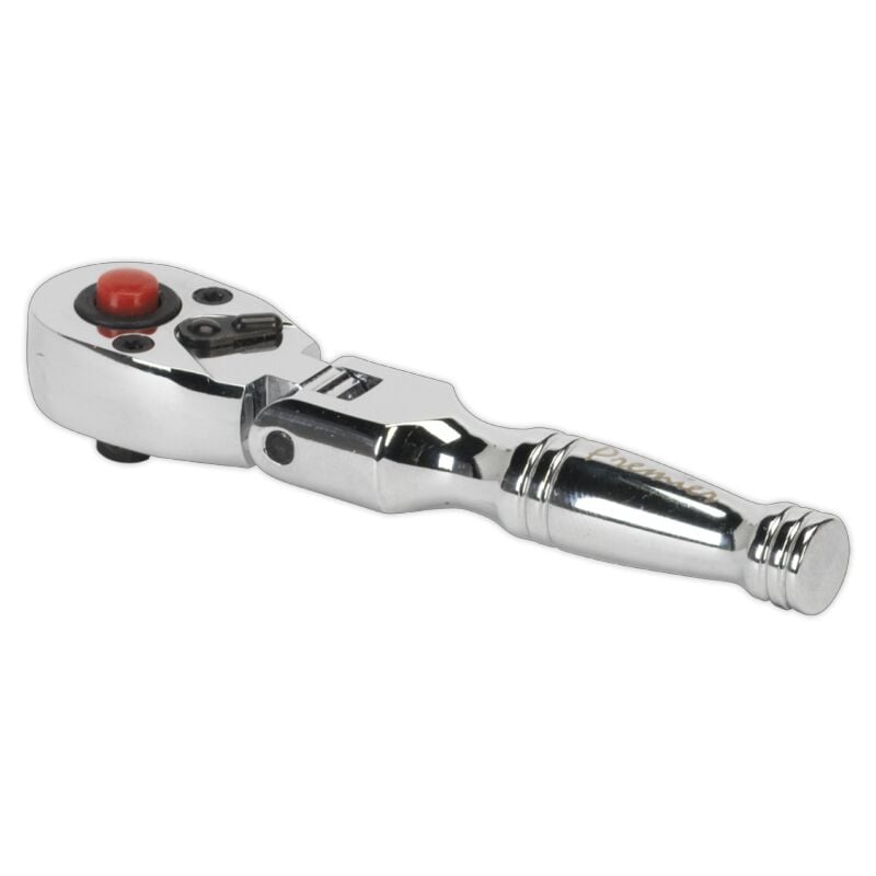 Sealey Ratchet Wrench Flexi-head Stubby 1/4" Square Drive