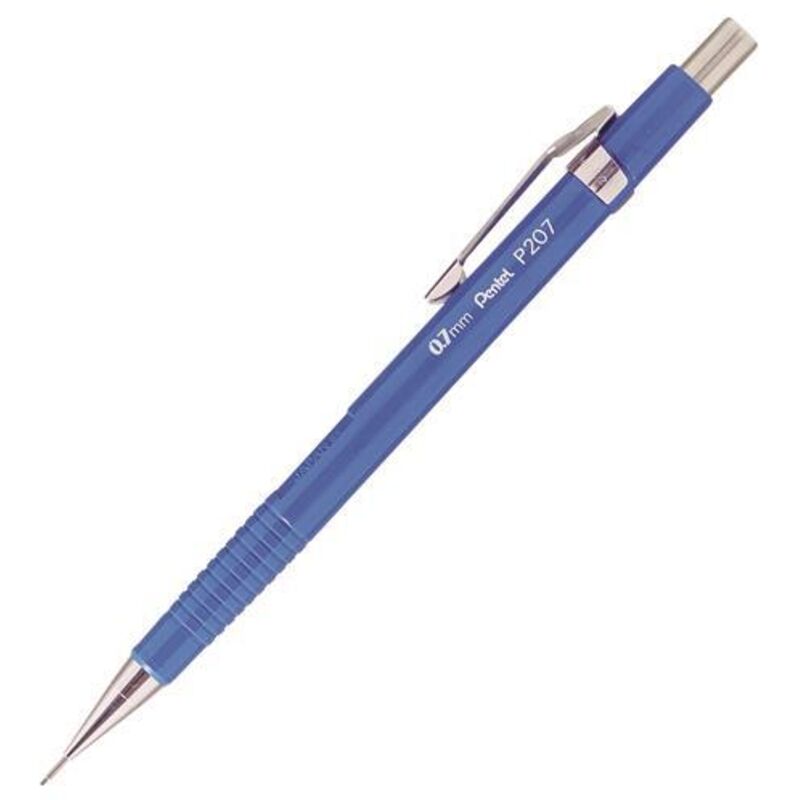 Pentel A300 Automatic Pencil With Rubber Grip And 2 X HB 0.7mm Lead Blue Barrel Ref A317-C - View #5