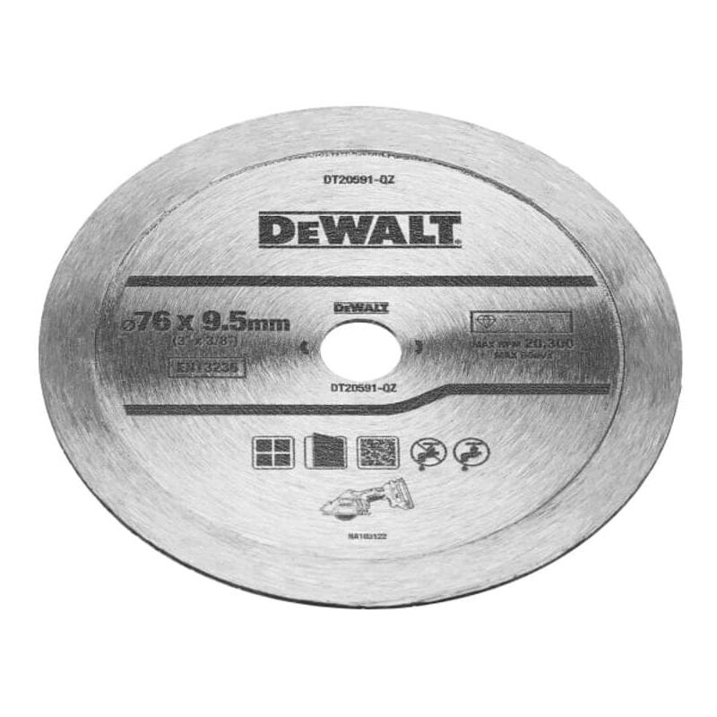 DeWalt DT20591 Diamond Tile Blade 76mm