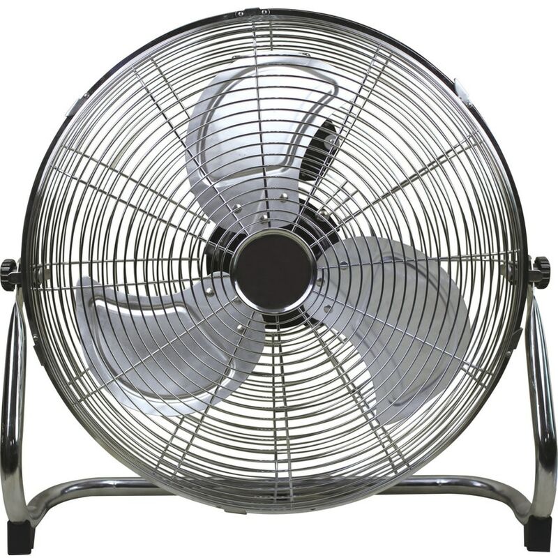 18" Chrome 3-Speed Floor Fan