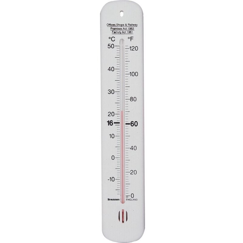 215mm wood wall thermometer