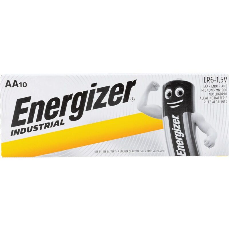 Energizer AA/LR6 Batteries Pack of 10 Industrial 636105