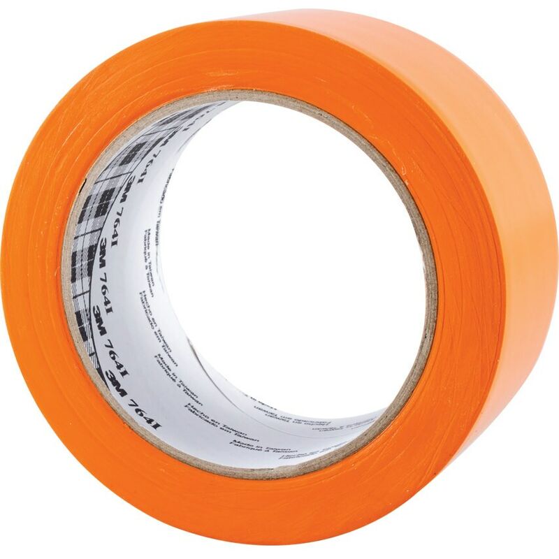 764 50MM WHITE - 3m - Marking Tape, PVC (Polyvinyl Chloride), White