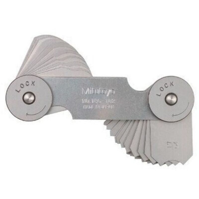 Mitutoyo 186105 1mm7mm (34 Pair of Leaves) Radius Gauge