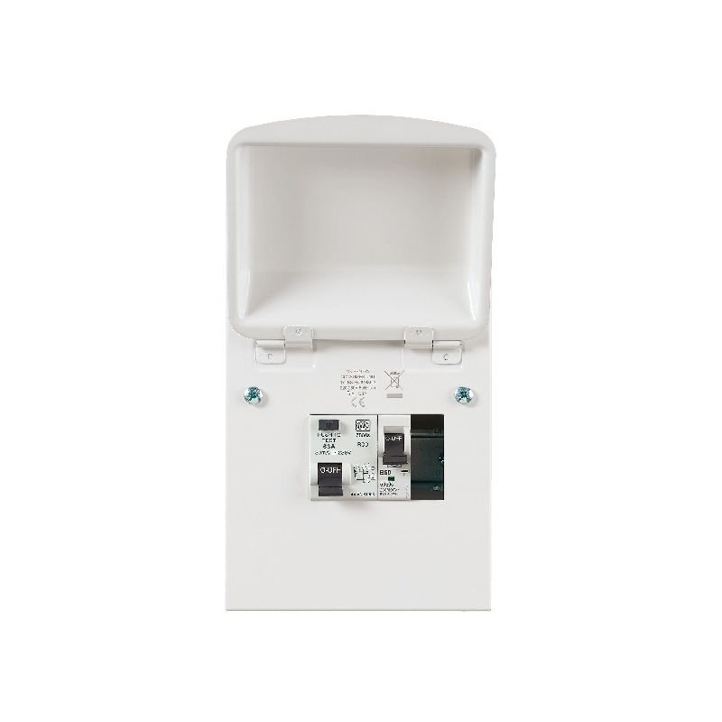 MK Electric K6551SRPMET 4-Way Metal Consumer Unit + 63amp RCD & 1 x MCB