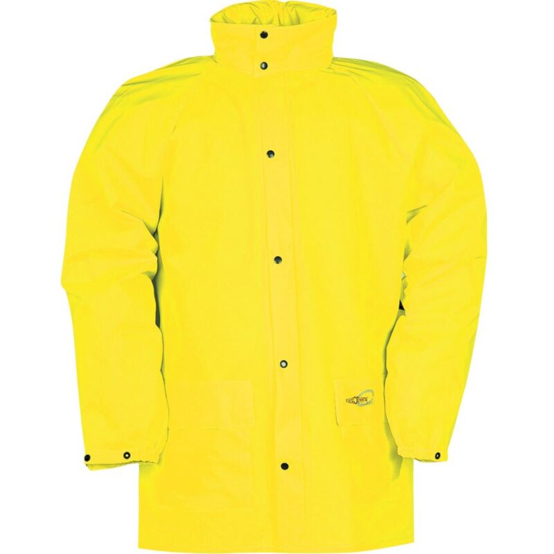 Sioen Dortmund Yellow Waterproof Jacket, Flexothane, Work Jackets and  Coats