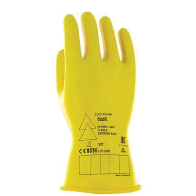 Ansell RIG0014Y ActivArmr Electrical Protection Class 00 Gloves Size 7