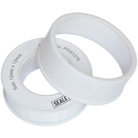 Sealey PTFE Thread Sealing Tape 12mm x 12m, Pack of 10