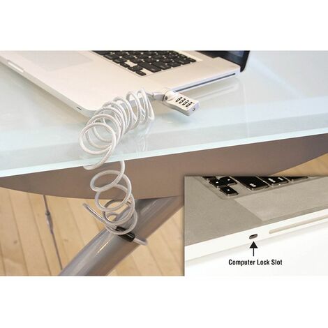 Master Lock Combi Computer Cable Lock 1.8m x 5mm MLK2120E