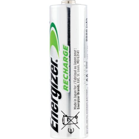Energizer Rechargeable AA 2000 mAh Batteries, Pack of 4