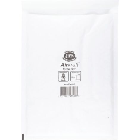 Jiffy JiffyLite Postal Bag 205X320MM PK50 JL-3