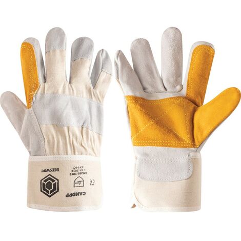 Beeswift B Flex Candpp Heavy Duty Double Palm Rigger Glove (PR) Size 10