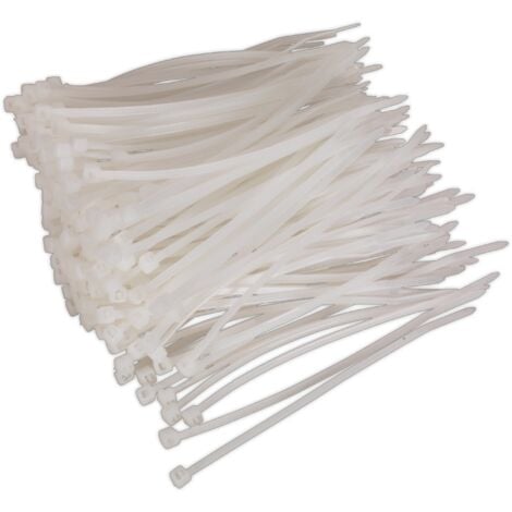 Sealey Cable Tie 100 x 2.5mm White, Pack of 200