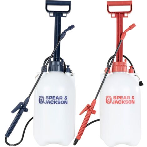 Spear & Jackson 5LPAPSTWIN 5L Pump Action Pressure Sprayer Twin Pack