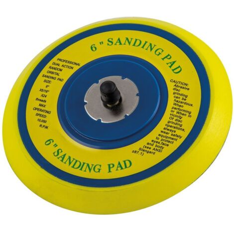 SIP SIP 6" Vinyl-Faced Sander Backing Pad
