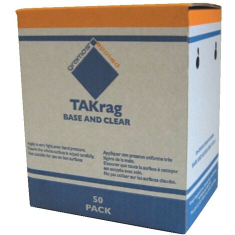 D3017 Takrag 1020 Impregnated Wipes, Pack of 50