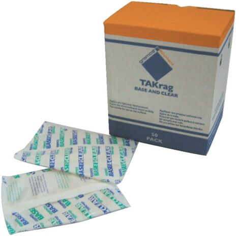 D3017 Takrag 1020 Impregnated Wipes, Pack of 50