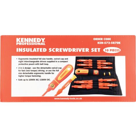 Kennedy Electricians Screwdriver Set, Set of 10