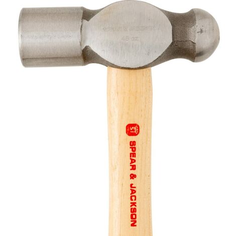 Spear & Jackson Hickory Shaft Ball Pein 48oz Hammer