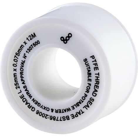 Kennedy PTFE Tape for Thread Sealing, 25mm x 12m