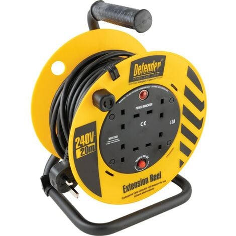 Defender Power And Light DEFENDER 20M 1.25mm 240V LIGHT INDUSTRIAL REEL