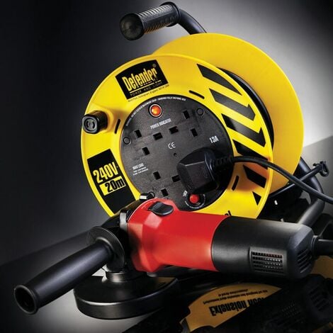 Defender Power And Light DEFENDER 20M 1.25mm 240V LIGHT INDUSTRIAL REEL