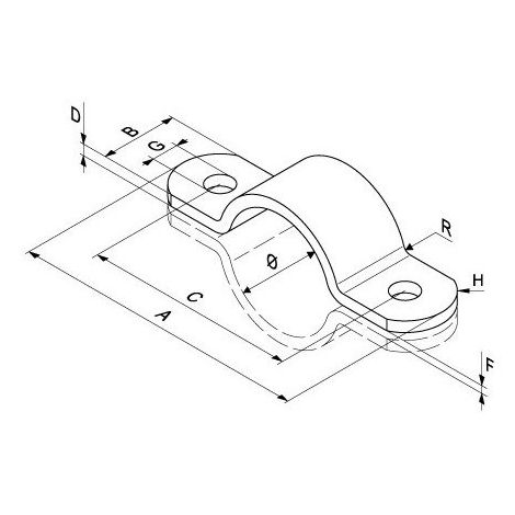 Matlock PIPE48 Half Pipe Clamps Hot Dip Galvanised