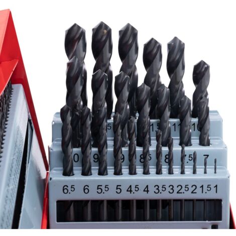Sherwood HSS Ground Flute Jobber Drill Set Metric-inch-gauge - 114 Pieces