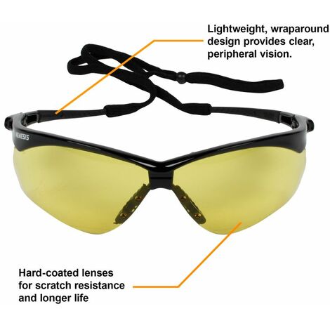 Jackson Safety® V30 Nemesis™ VL Safety Eyewear with Neck Cord