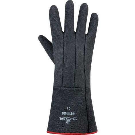 Showa 8814 CharGuard Black Heat Resistant Gloves - Size 9