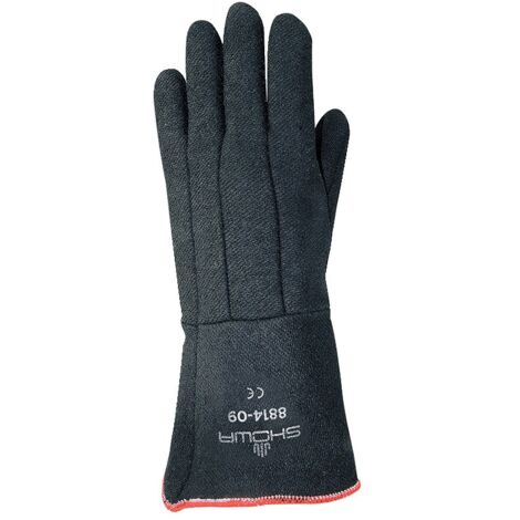 Showa 8814 CharGuard Black Heat Resistant Gloves - Size 9