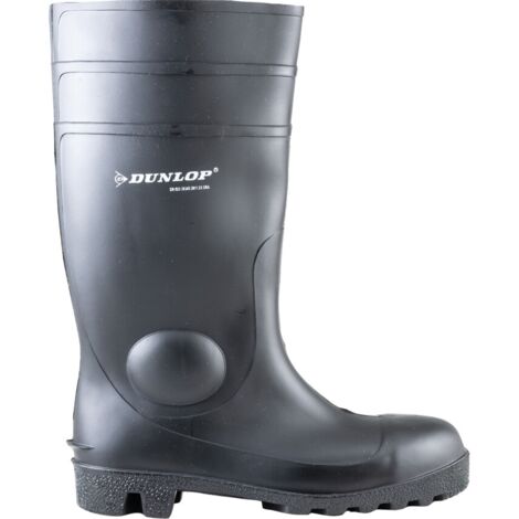 Dunlop 142PP Protomaster Wellington Boot Black Size-11 (46)