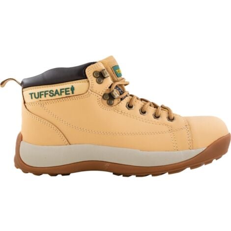 Tuffsafe BBH04 Men's Honey Nubuck Hiker Safety Boots - Size 10