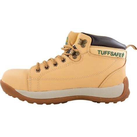 Tuffsafe BBH04 Men's Honey Nubuck Hiker Safety Boots - Size 10