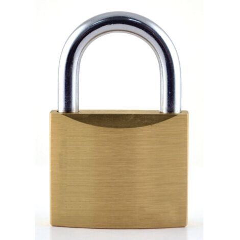 Matlock Slimline Brass Key Padlock - 30MM