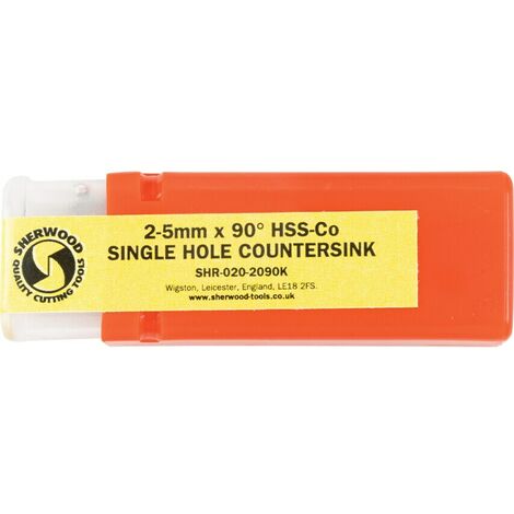 Sherwood 2-5MMX90DEG Single Hole Countersink