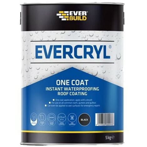 Everbuild Evercryl One Coat Black 5 KG