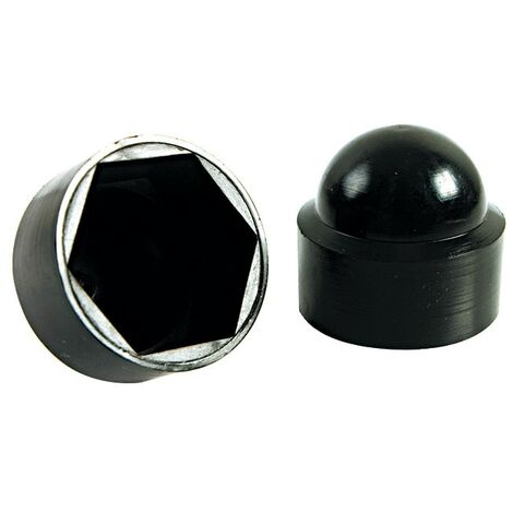 Component Force Nut Cap Black M10 (Pk-50)