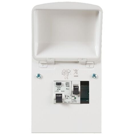MK Electric K6551SRPMET 4-Way Metal Consumer Unit + 63amp RCD & 1 x MCB