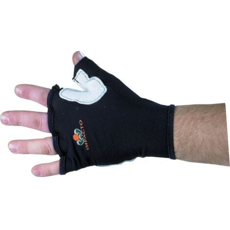 IMPACTO 502-20 Fingerless Impact Tool Grip Glove, Nylon Lycra