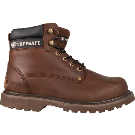 Tuffsafe Brown Trucker Safety Boots - Size 6