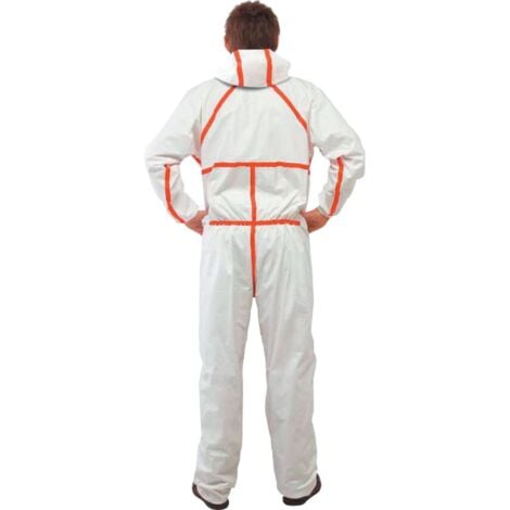 3M 4565 Hooded White Coveralls - CE Type 4/5/6 (3XL)